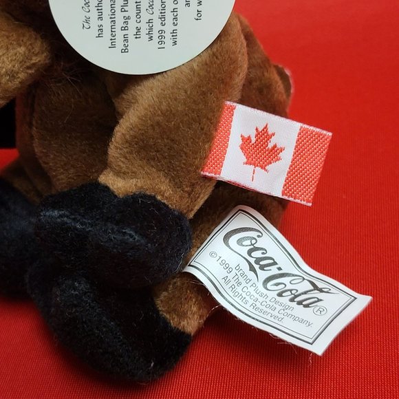 Coca Cola Canada Gourmand The Moose Mini Bean Bag Beanie 1999 - Picture 5 of 11